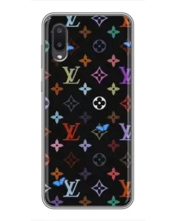 Чехол для Samsung Galaxy M02 (M022) с картинкой «Цветная монограмма LV»