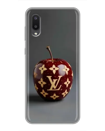 Чехол для Samsung Galaxy M02 (M022) с картинкой «Красное яблоко LV»