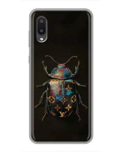 Чехол для Samsung Galaxy M02 (M022) с картинкой «LV — мраморный принт»