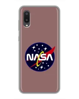 Чехол для Samsung Galaxy M02 (M022) с картинкой «NASA — ретро космос» Чехол для Samsung Galaxy M02 (M022) с картинкой «NASA — ретро космос»