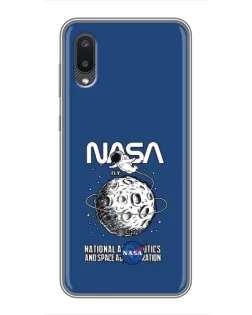 Чехол для Samsung Galaxy M02 (M022) с картинкой «NASA — лунная миссия» Чехол для Samsung Galaxy M02 (M022) с картинкой «NASA — лунная миссия»