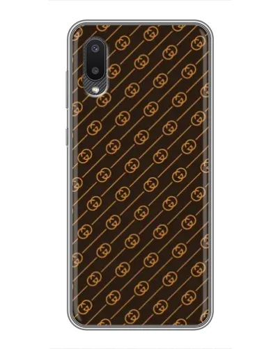 Чехол для Samsung Galaxy M02 (M022) с картинкой «Gucci — золотые диагонали» Чехол для Samsung Galaxy M02 (M022) с картинкой «Gucci — золотые диагонали»