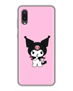 Чехол для Samsung Galaxy M02 (M022) с картинкой «Kuromi — розовая нежность»