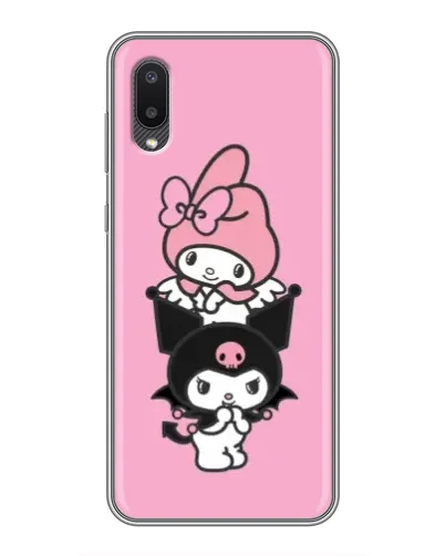 Чехол для Samsung Galaxy M02 (M022) с картинкой «My Melody и Kuromi» Чехол для Samsung Galaxy M02 (M022) с картинкой «My Melody и Kuromi»