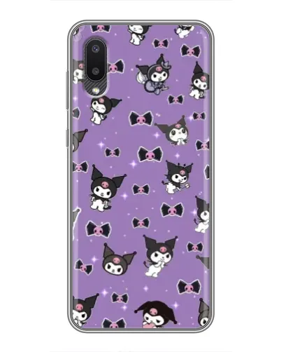Чехол для Samsung Galaxy M02 (M022) с картинкой «Kuromi — паттерн» Чехол для Samsung Galaxy M02 (M022) с картинкой «Kuromi — паттерн»