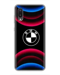 Чехол для Samsung Galaxy M02 (M022) с картинкой «Логотип BMW и неоновые дуги» Чехол для Samsung Galaxy M02 (M022) с картинкой «Логотип BMW и неоновые дуги»