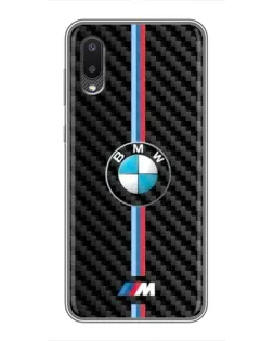 Чехол для Samsung Galaxy M02 (M022) с картинкой «Эмблема BMW и карбон» Чехол для Samsung Galaxy M02 (M022) с картинкой «Эмблема BMW и карбон»