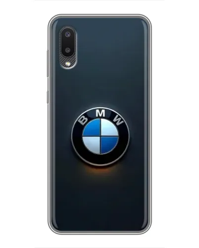 Чехол для Samsung Galaxy M02 (M022) с картинкой «Логотип BMW — минимализм»