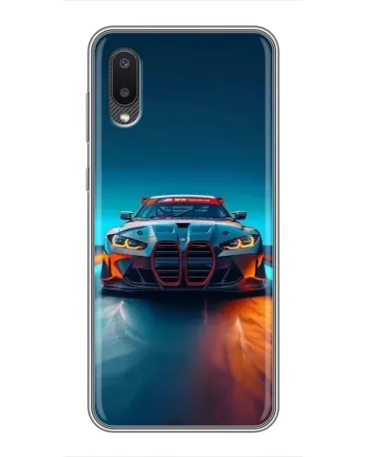 Чехол для Samsung Galaxy M02 (M022) с картинкой «BMW — огни неона» Чехол для Samsung Galaxy M02 (M022) с картинкой «BMW — огни неона»