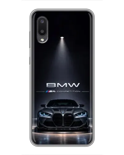 Чехол для Samsung Galaxy M02 (M022) с картинкой «BMW сквозь ночной город» Чехол для Samsung Galaxy M02 (M022) с картинкой «BMW сквозь ночной город»