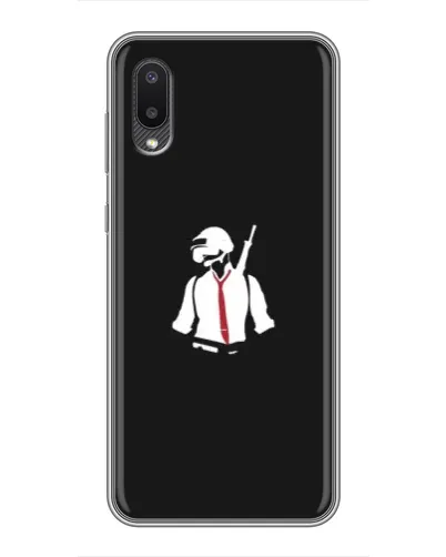 Чехол для Samsung Galaxy M02 (M022) с картинкой «PUBG — силуэт воина» Чехол для Samsung Galaxy M02 (M022) с картинкой «PUBG — силуэт воина»