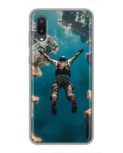 Чехол для Samsung Galaxy M02 (M022) с картинкой «PUBG — свободное падение»