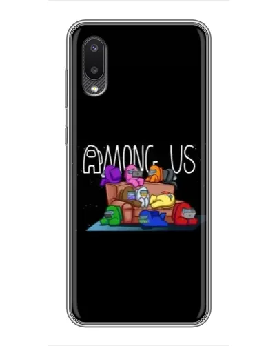 Чехол для Samsung Galaxy M02 (M022) с картинкой «Логотип Among Us»