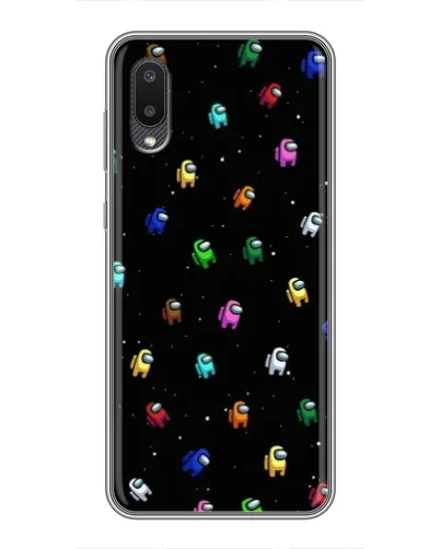 Чехол для Samsung Galaxy M02 (M022) с картинкой «Экипаж Among Us»