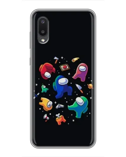 Чехол для Samsung Galaxy M02 (M022) с картинкой «Among Us космос»