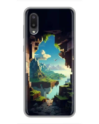 Чехол для Samsung Galaxy M02 (M022) с картинкой «Вид из пещеры»
