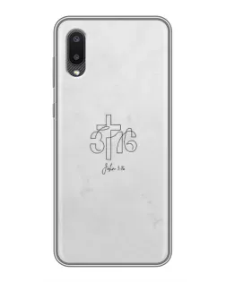 Чехол для Samsung Galaxy M02 (M022) с картинкой «Иоанна 3:16 Крест» Чехол для Samsung Galaxy M02 (M022) с картинкой «Иоанна 3:16 Крест»