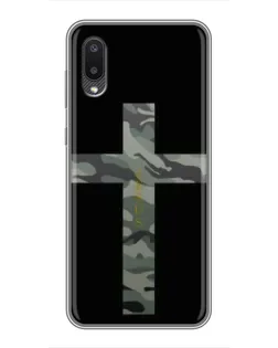 Чехол для Samsung Galaxy M02 (M022) с картинкой «Милитари Крест»