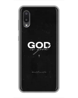 Чехол для Samsung Galaxy M02 (M022) с картинкой «GOD — Бог над всем»