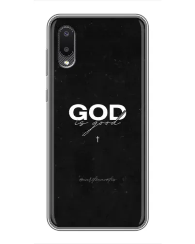 Чехол для Samsung Galaxy M02 (M022) с картинкой «GOD — Бог над всем»