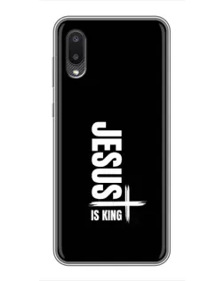 Чехол для Samsung Galaxy M02 (M022) с картинкой «Вертикаль веры Jesus»