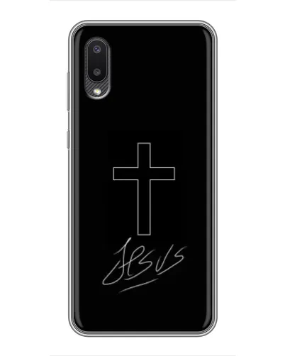 Чехол для Samsung Galaxy M02 (M022) с картинкой «Графический крест Jesus» Чехол для Samsung Galaxy M02 (M022) с картинкой «Графический крест Jesus»