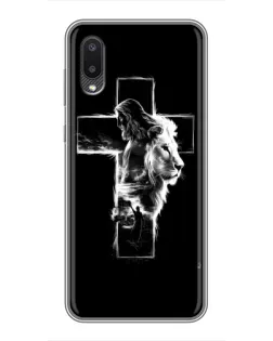 Чехол для Samsung Galaxy M02 (M022) с картинкой «Сияющий крест Jesus»