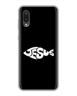 Чехол для Samsung Galaxy M02 (M022) с картинкой «Рыба Jesus»