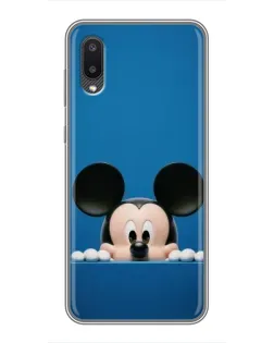 Чехол для Samsung Galaxy M02 (M022) с картинкой «Микки выглядывает»