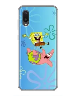 Чехол для Samsung Galaxy M02 (M022) с картинкой «Спанч Боб и Патрик»