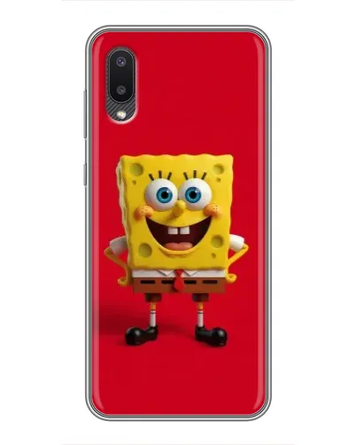 Чехол для Samsung Galaxy M02 (M022) с картинкой «Спанч Боб на красном» Чехол для Samsung Galaxy M02 (M022) с картинкой «Спанч Боб на красном»