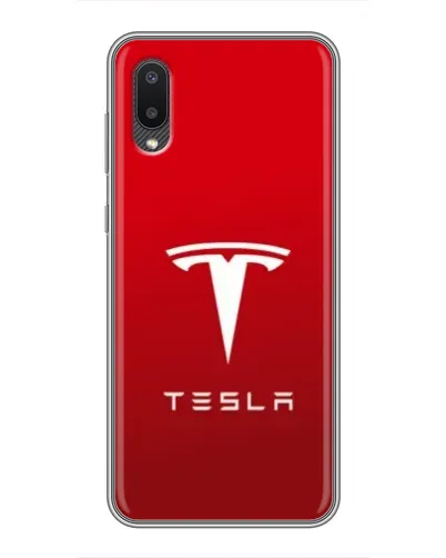 Чехол для Samsung Galaxy M02 (M022) с картинкой «Tesla Red Classic»