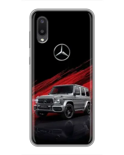 Чехол для Samsung Galaxy M02 (M022) с картинкой «Mercedes G-Class красный» Чехол для Samsung Galaxy M02 (M022) с картинкой «Mercedes G-Class красный»