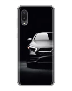 Чехол для Samsung Galaxy M02 (M022) с картинкой «Свет фар Mercedes»