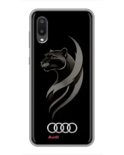 Чехол для Samsung Galaxy M02 (M022) с картинкой «Графика — пантера и Audi» Чехол для Samsung Galaxy M02 (M022) с картинкой «Графика — пантера и Audi»