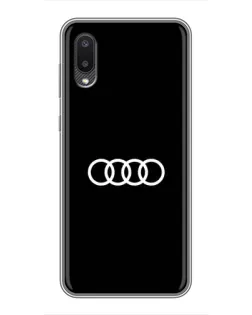 Чехол для Samsung Galaxy M02 (M022) с картинкой «Audi White Logo» Чехол для Samsung Galaxy M02 (M022) с картинкой «Audi White Logo»