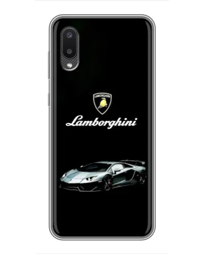 Чехол для Samsung Galaxy M02 (M022) с картинкой «Логотип Lamborghini классика»