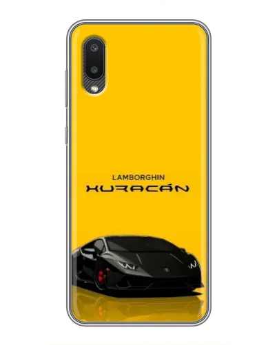 Чехол для Samsung Galaxy M02 (M022) с картинкой «Lamborghini Huracan черный»