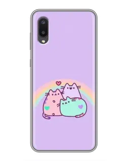 Чехол для Samsung Galaxy M02 (M022) с картинкой «Радужные Пушины»