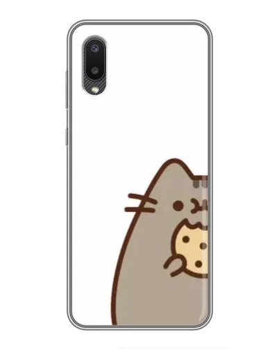 Чехол для Samsung Galaxy M02 (M022) с картинкой «Пушин с печеньем»