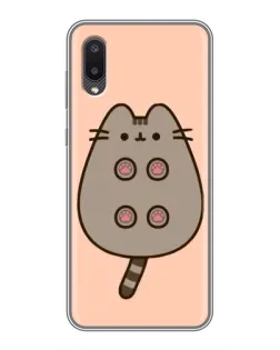 Чехол для Samsung Galaxy M02 (M022) с картинкой «Пушин пузиком кверху»