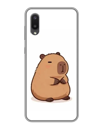 Чехол для Samsung Galaxy M02 (M022) с картинкой «Толстенькая капибара»