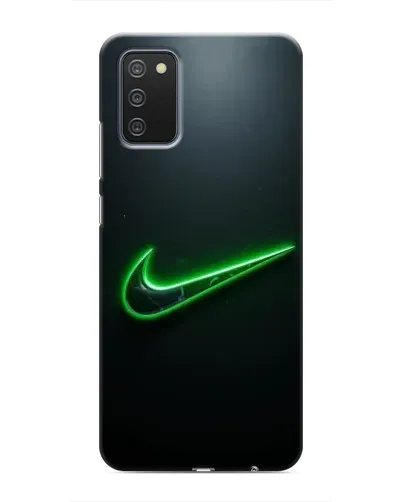 Чехол для Samsung Galaxy M02s с картинкой «Неоновый контур Nike»