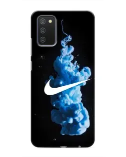 Чехол для Samsung Galaxy M02s с картинкой «Nike и синий дым»