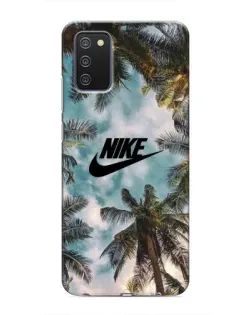 Чохол для Samsung Galaxy M02s з картинкою «Тропічний принт Nike» Чохол для Samsung Galaxy M02s з картинкою «Тропічний принт Nike»