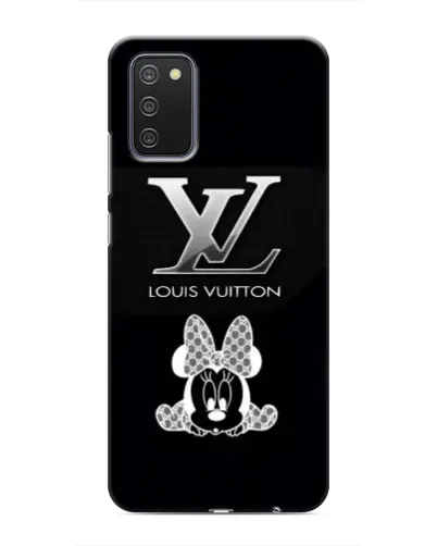Чехол для Samsung Galaxy M02s с картинкой «LV и Минни Маус»