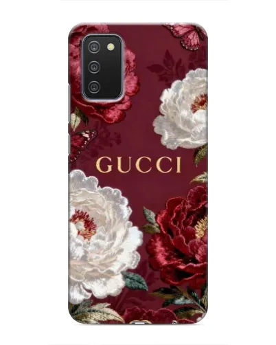 Чехол для Samsung Galaxy M02s с картинкой «Gucci — бордовые розы» Чехол для Samsung Galaxy M02s с картинкой «Gucci — бордовые розы»