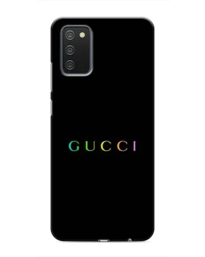 Чехол для Samsung Galaxy M02s с картинкой «Gucci — неоновый минимализм» Чехол для Samsung Galaxy M02s с картинкой «Gucci — неоновый минимализм»