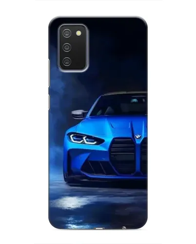 Чехол для Samsung Galaxy M02s с картинкой «Голубая BMW M4» Чехол для Samsung Galaxy M02s с картинкой «Голубая BMW M4»