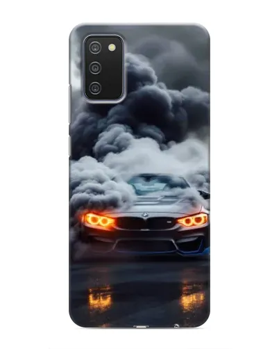 Чехол для Samsung Galaxy M02s с картинкой «BMW в дыму» Чехол для Samsung Galaxy M02s с картинкой «BMW в дыму»
